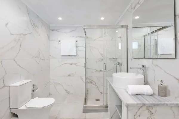 Badezimmer  Villa Korfiatissa