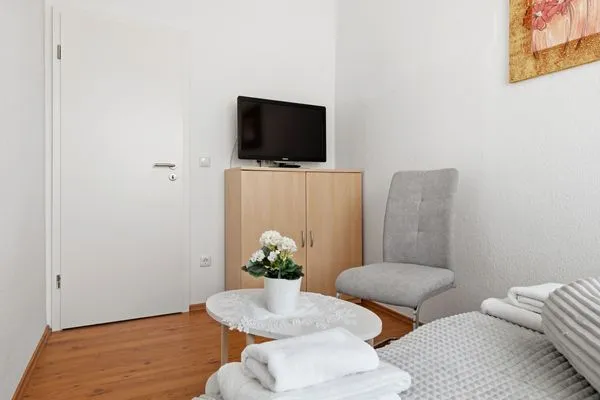 Schlafzimmer  Stranddistel, Haus Gudrun: Familiensuite 1