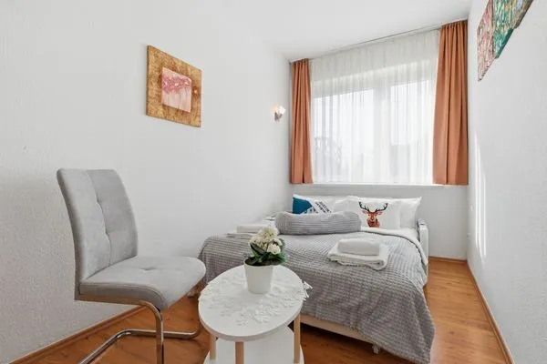 Schlafzimmer  Stranddistel, Haus Gudrun: Familiensuite 1