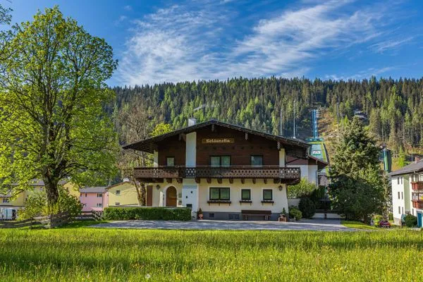 Hauptansicht Gebäude im Sommer  Soldanella 8 by Alpenidyll Apartments