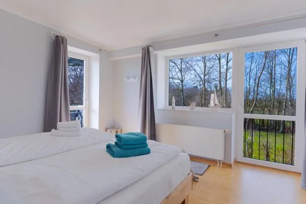 Schlafzimmer  Ferienwohnung Penthuus