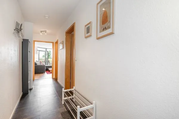 Wohnzimmer  Ferienwohnung Schleiwiese mit Meerblick in Stexwig