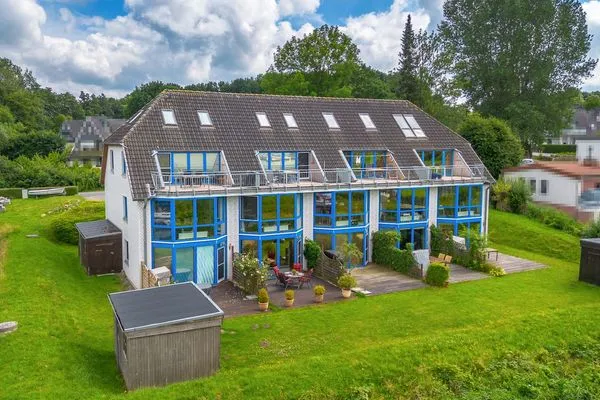 Vogelperspektive  Ferienwohnung Schleiwiese mit Meerblick in Stexwig