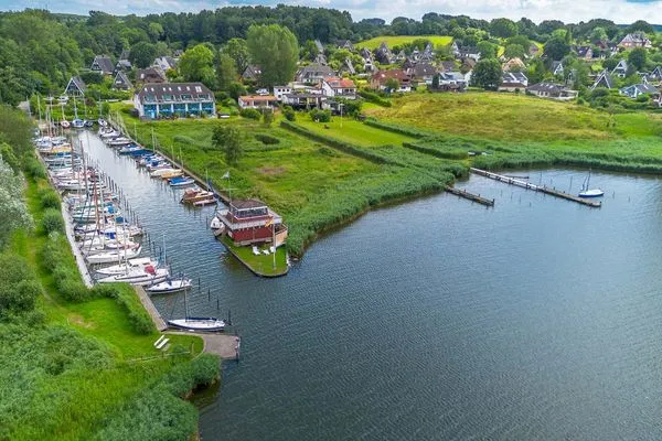 Landschaft  Ferienwohnung Schleiwiese mit Meerblick in Stexwig