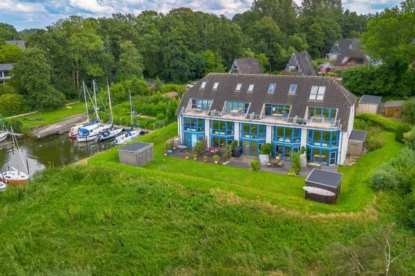 Vogelperspektive  Ferienwohnung Schleiwiese mit Meerblick in Stexwig