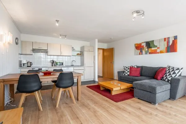 Küche / Küchenzeile  Ferienwohnung Schleiwiese mit Meerblick in Stexwig