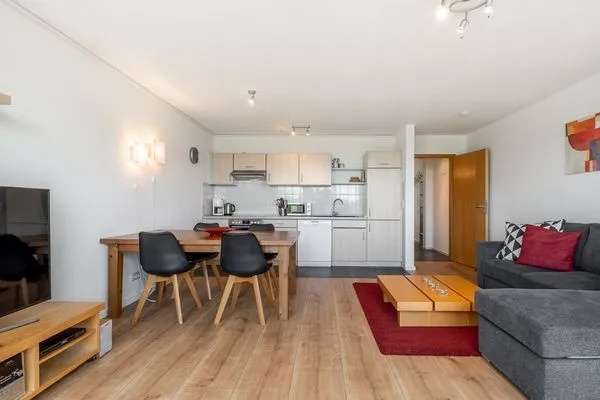 Küche / Küchenzeile  Ferienwohnung Schleiwiese mit Meerblick in Stexwig