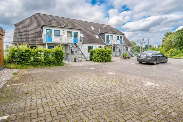 Fassade / Eingang  Ferienwohnung Schleiwiese mit Meerblick in Stexwig