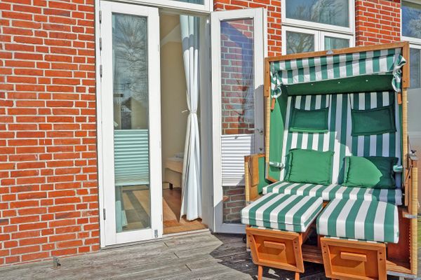  Ferienwohnung Mühlendeich Welt / Vollerwiek - Strandkorb
