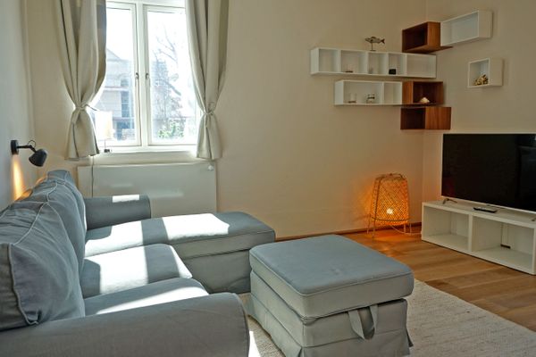  Ferienwohnung Mühlendeich Welt / Vollerwiek - Wohnbereich