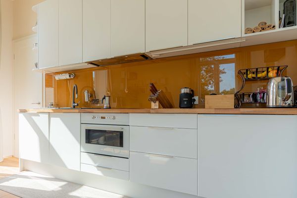  Ferienwohnung Mühlendeich Welt / Vollerwiek - Küchenzeile
