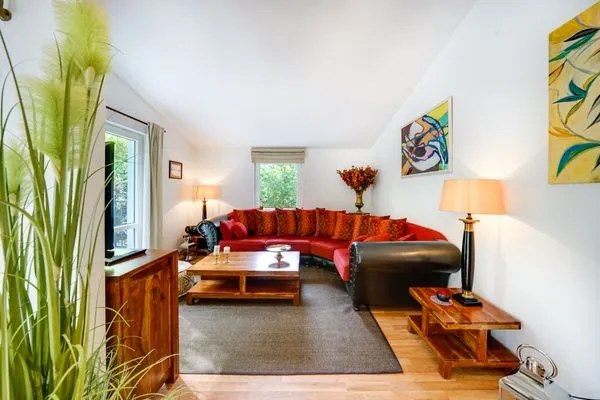 Wohnzimmer  Wald & Meer Apartments, FeWo I: Waldgeflüster