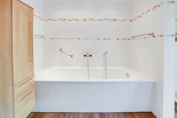 Badezimmer  Wald & Meer Apartments, FeWo I: Waldgeflüster