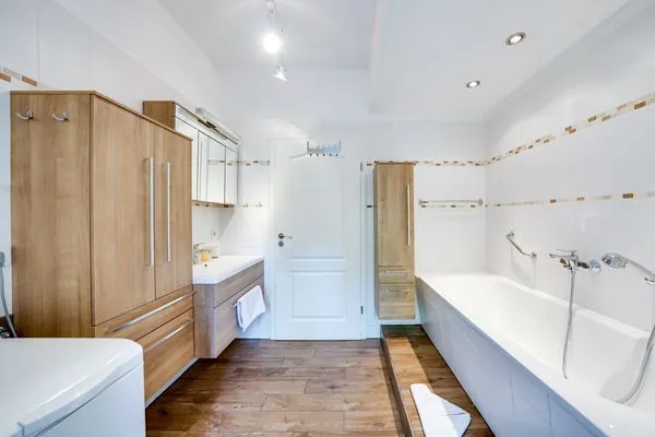 Badezimmer  Wald & Meer Apartments, FeWo I: Waldgeflüster