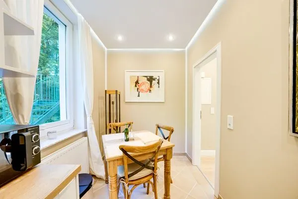 Küche / Küchenzeile  Wald & Meer Apartments, FeWo II: Waldblick