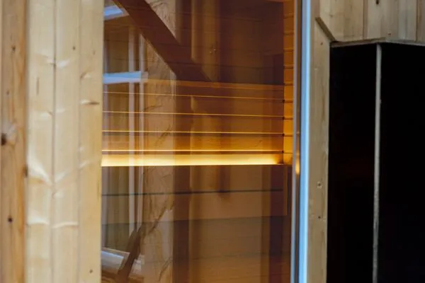 Sauna  Wald & Meer Apartments, FeWo II: Waldblick