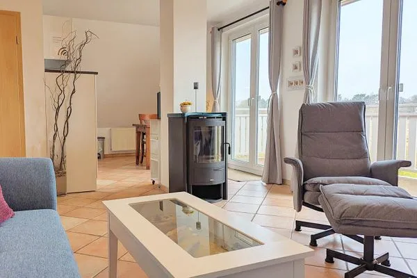 Blick von der Couch zum Essplatz  Donnerkeil
