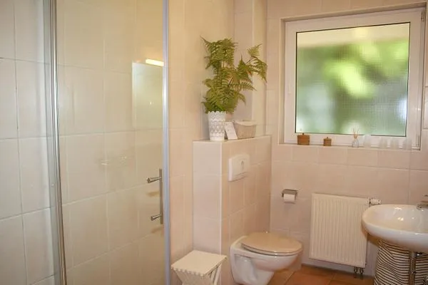 Badezimmer mit Dusche und WC  Bernstein