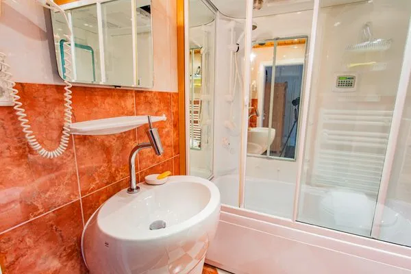 Badezimmer mit Dusche  Bergidyll 9 by Alpenidyll Apartments