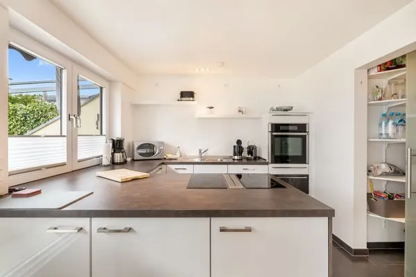 Ferienhaus Bahnhofstrasse Ferienwohnung Morgensonne Langenargen - Küche