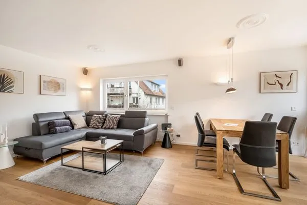 Ferienhaus Bahnhofstrasse Ferienwohnung Morgensonne Langenargen - Wohnbereich