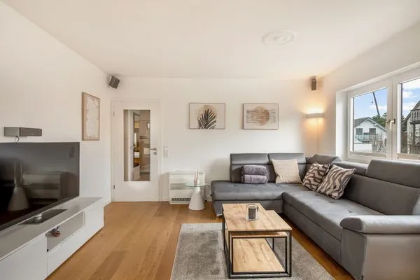 Ferienhaus Bahnhofstrasse Ferienwohnung Morgensonne Langenargen - Wohnbereich