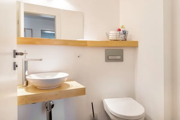 Ferienhaus Bahnhofstrasse Ferienwohnung Morgensonne Langenargen - Badezimmer 1