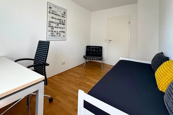 Multi-Fewo Haus Obere Ebenhalde Ferienwohnung ZOOM Wasserburg - Schlafzimmer 1 - Einzelbett