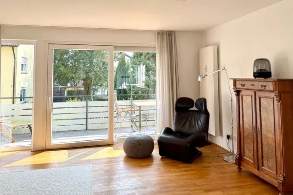 Multi-Fewo Haus Obere Ebenhalde Ferienwohnung ZOOM Wasserburg - Wohnzimmer