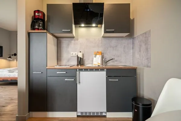 Ferienwohnung Windspiel Klink - offener Küchenbereich  Windspiel