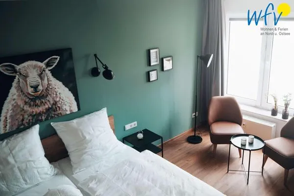 Schlafzimmer Appartement-Haus Regina Ferienwohnung zehn