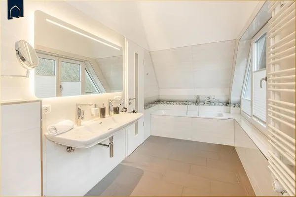 Badezimmer  Ferienhaus Lotsenstieg 13 a