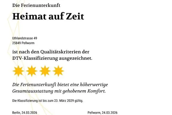   Ferienwohnung Heimat auf Zeit Pellworm