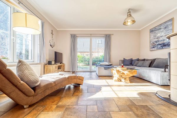  Strandwiese 12 Haus Strandgut Zingst - Wohnzimmer