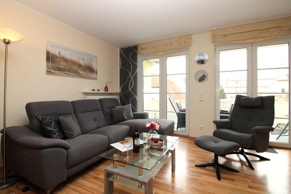  Appartementhaus Eichsfeldia Fewo 8 Kühlungsborn-West - Wohnzimmer
