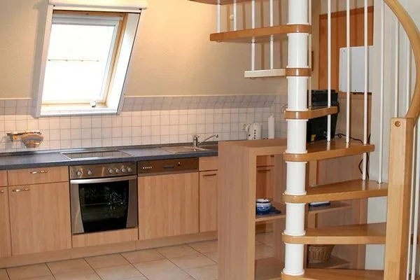 offene Wendeltreppe  Haus auf dem Reff W8