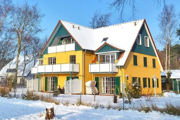 Außenansicht mit Schnee im Winter  Haus auf dem Reff W8