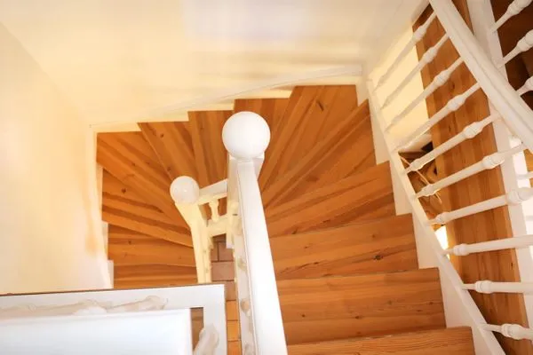 offene Treppe als Verbindung der beiden Etagen (Ober- und Dachgeschoss) Waldsiedlung Waldsiedlung W8.4