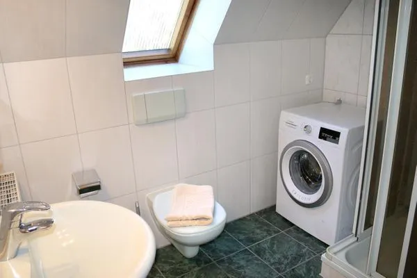 Dusche, WC und Waschmaschine Waldsiedlung Waldsiedlung W8.4