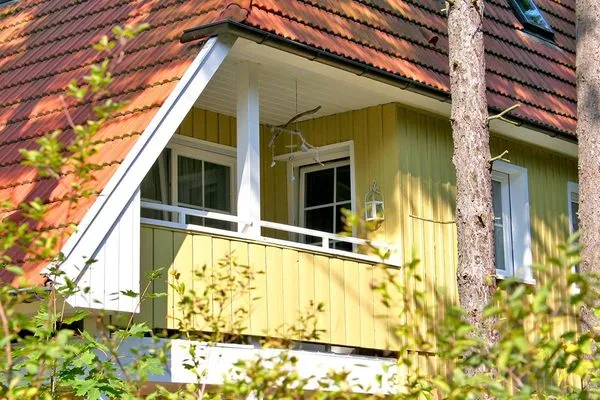 überdachter Balkon Richtung Morgensonne Waldsiedlung W9.5