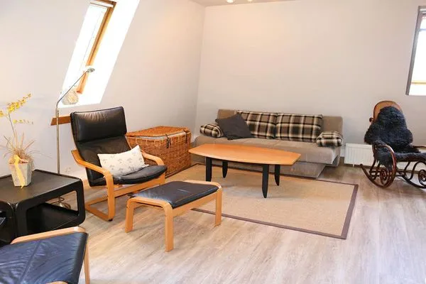 zweiter Wohnbereich im Dachgeschoss der Wohnung (offener Zugang) Waldsiedlung W9.5