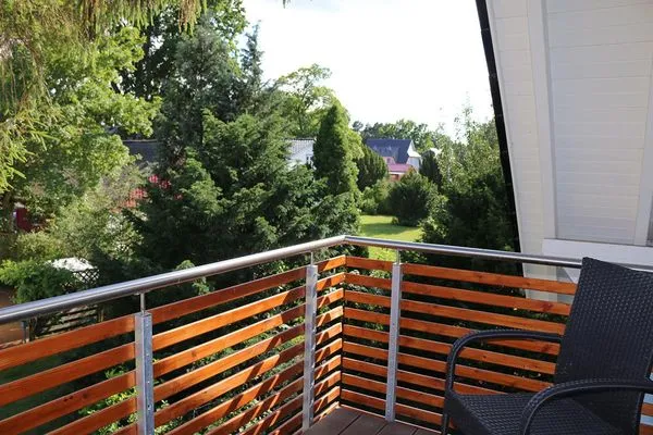 Blick vom Süd-Balkon  Backbord