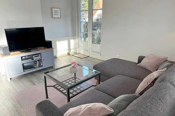 direkter Zugang zur kleinen Terrasse durch den Wohnbereich  Haus Kormoran G4
