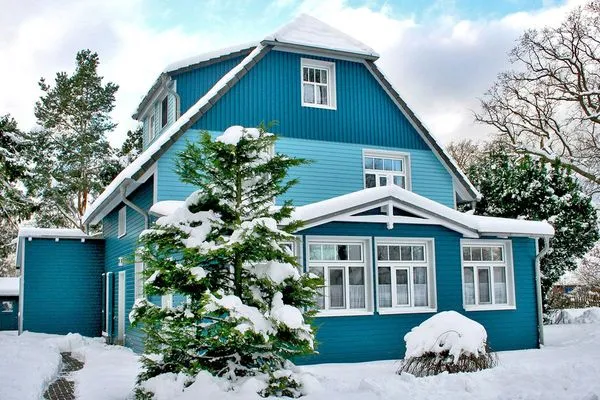 Ansicht Katharinas Ferienhaus im Schnee Katharinas Ferienhaus Wohnung 1