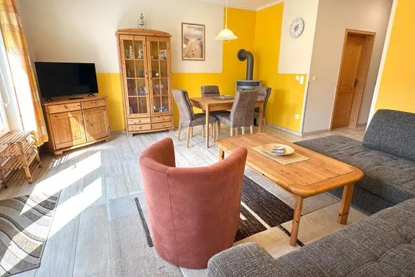 geräumiges und sonniges Wohnzimmer  Hinter den Dünen - W86