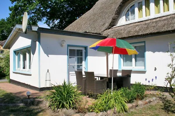 Terrasse mit wunderschönem Blick in den grünen Garten Haus Kleist Wohnung 4
