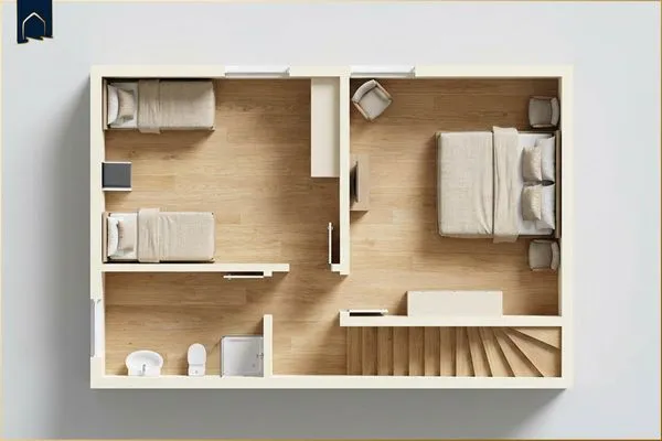 Grundriss  Ferienhaus Angela 2