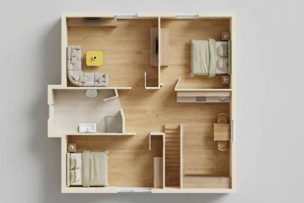 Grundriss  Ferienhaus Albatros