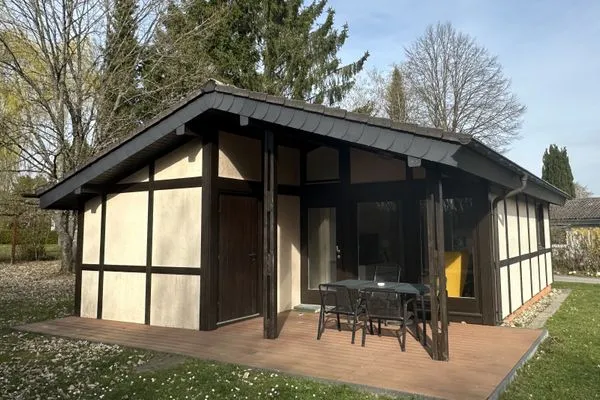 Terrasse  Ferienhaus Blätterdach