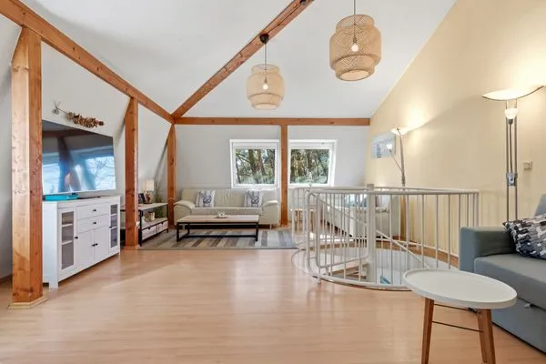 Wohnzimmer  Haus Berlin, Whg. Muschel Maisonette